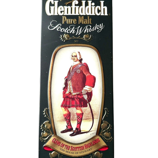 Vintage Glenfiddich Whiskey Collectible Tin No. 7 - Clan Stewart