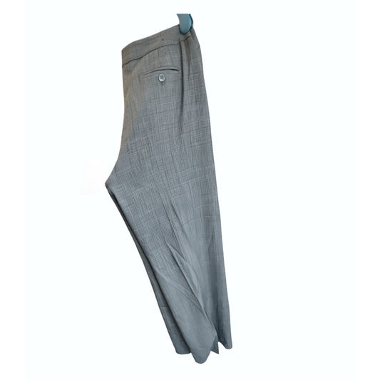 Vintage Anne Klein Women's Pants Size 10 Grey Gingham Classic Trousers