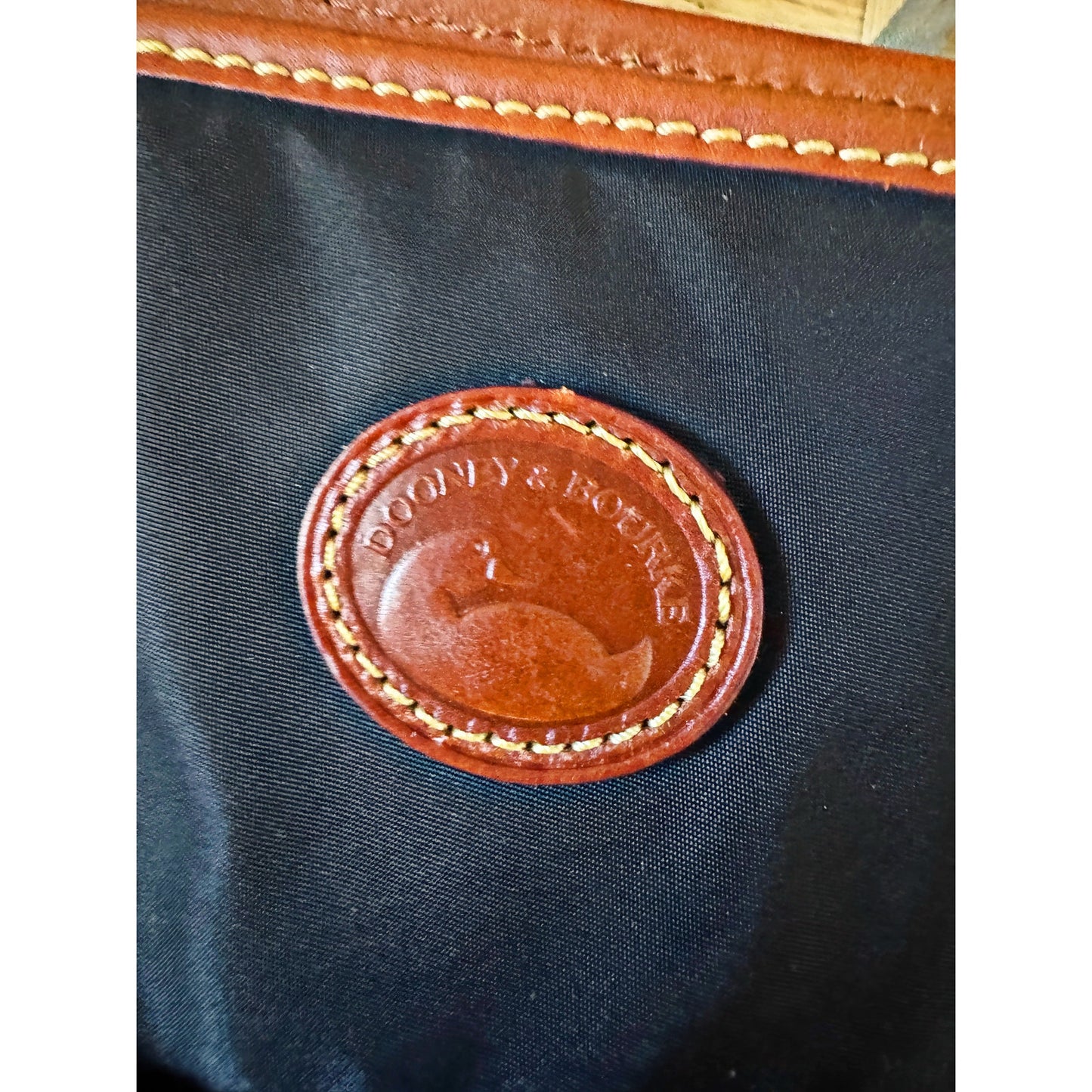 Dooney & Bourke Newport Tote - Black Nylon w Tan Leather - NWOT New Without Tags