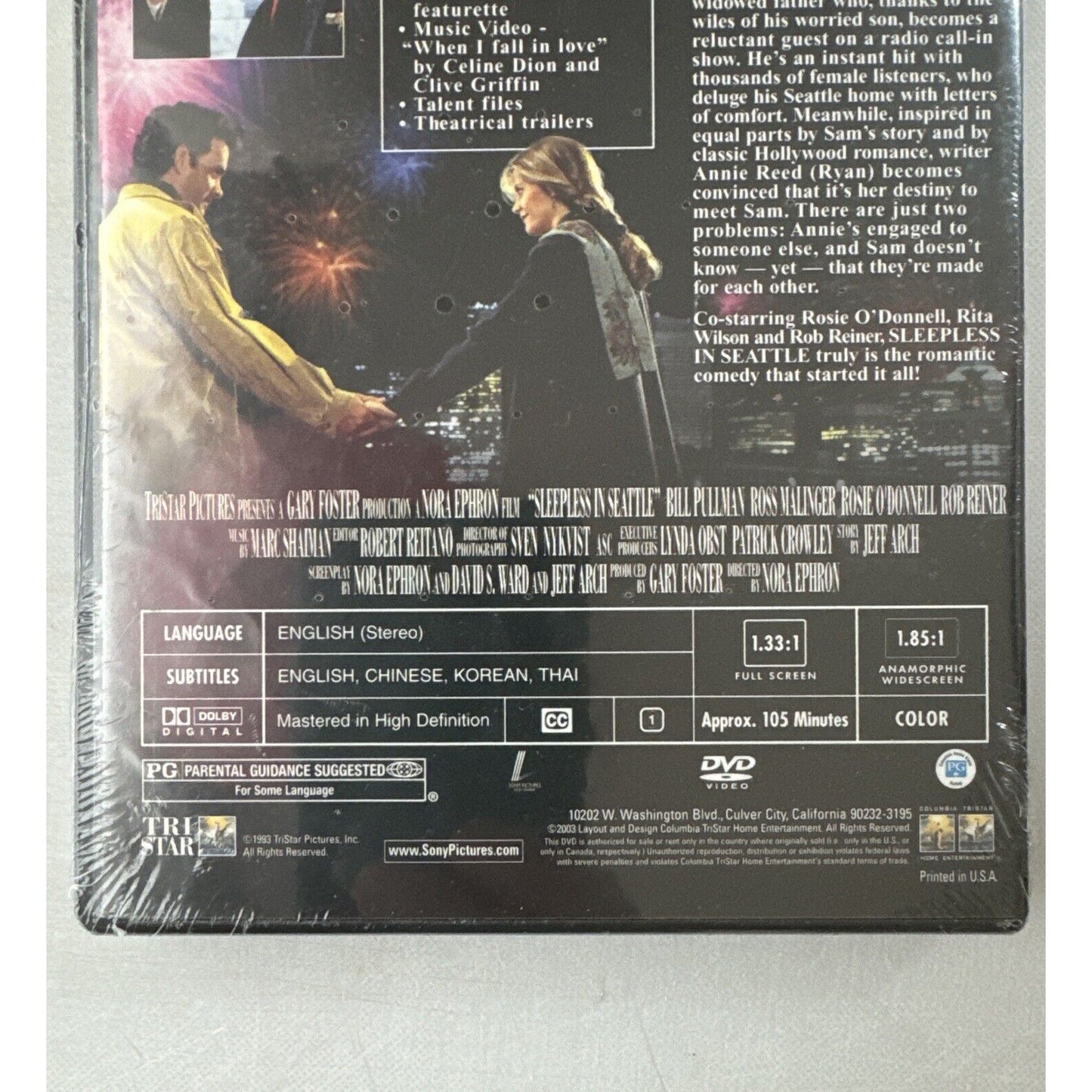Sleepless in Seattle DVD - 10th Anniversary New Factory Sealed - Romantic Comedy