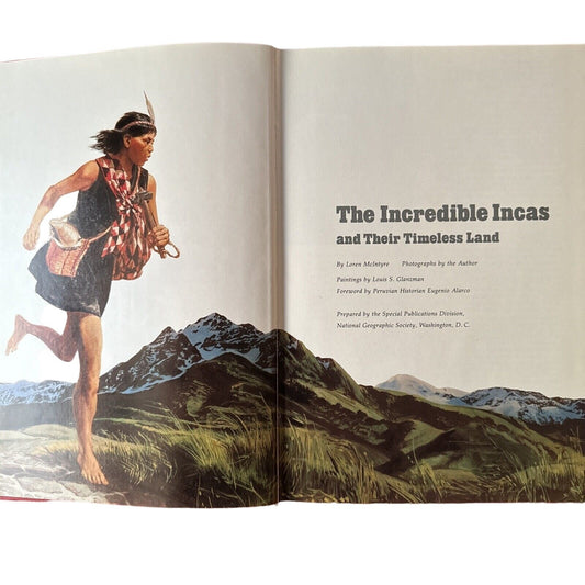 Vintage National Geographic - Incredible Incas -1986 Hardcover Collectible Book