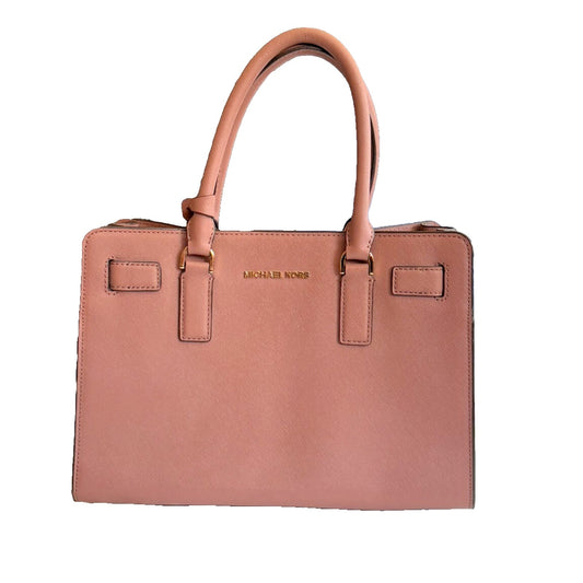 Michael Kors Dillon Satchel Shoulder Bag in Dark Dune Taupe Leather w Wallet