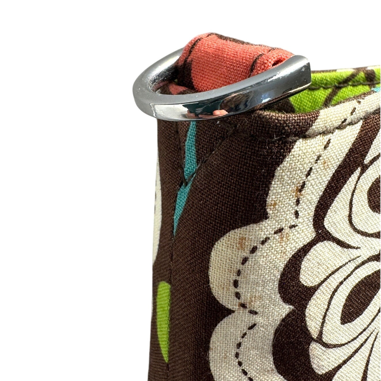 Vera Bradley Tote Lola Retired 2013 Two Way Double Handle Shoulder Bag w Strap