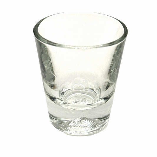 Set of 4 Football Shot Glasses with 3D Football Shape in Glass Bottom