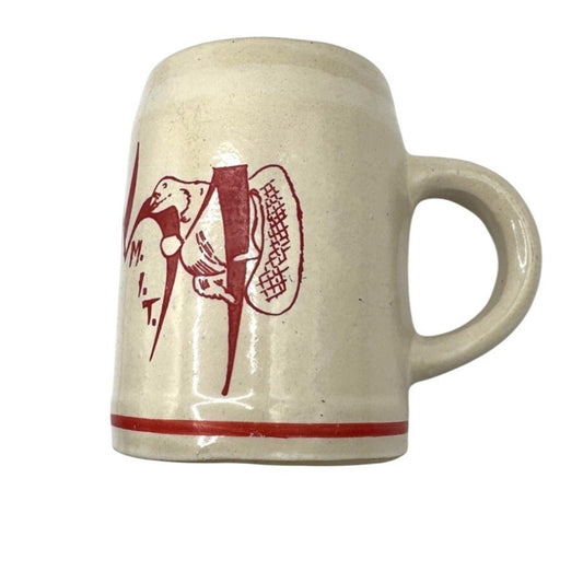 Rare MIT Vintage Beer Stein 1951 Handmade Stoneware Mug Mascot Tim the Beaver