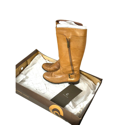 Vintage Corso Como Brown Leather Boots – Size 8.5 Lightly Worn