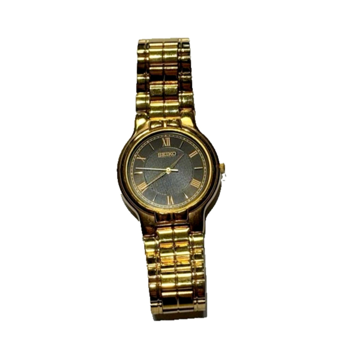 Seiko Vintage Men's Watch V701-A090 Vintage 43E0-BE Japan w New Battery Dust Bag