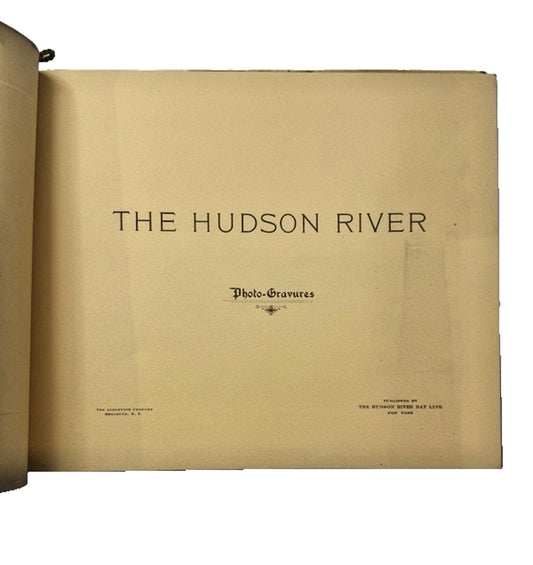 Vintage Hudson River Day Liner Albertype Company Book Photo Gravure w Collotypes