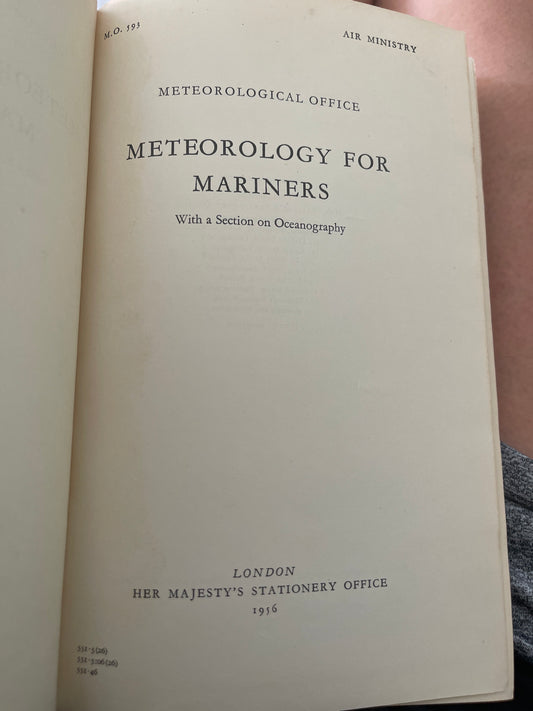 Navigating the Seas of History: "Meteorology for Mariners" is a Must-Have for Collectors