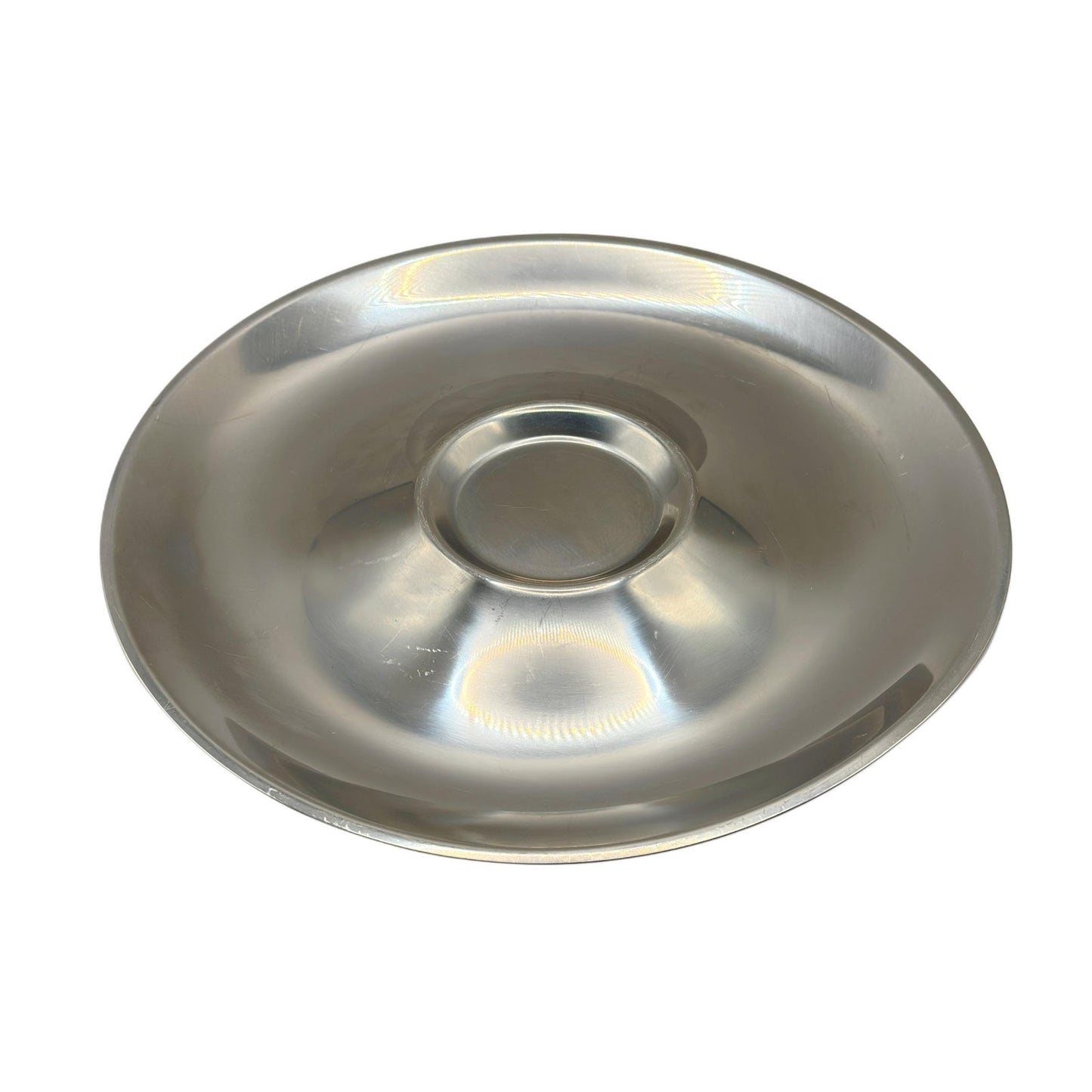 Cultura Stainless Steel Appetizer Dip Tray - Silver Mid-Century Party Platter