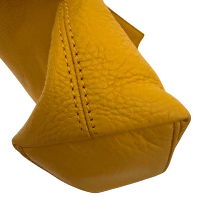Vintage Tumi Yellow Pebbled Leather Tote Bag – Spacious, Rare Pre-2001 Design