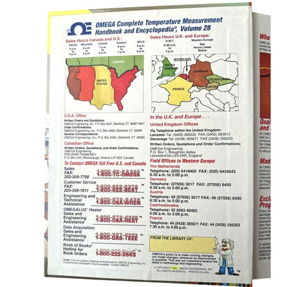 Temperature Handbook by Omega Technologies - 1992 Volume 28 Hardcover