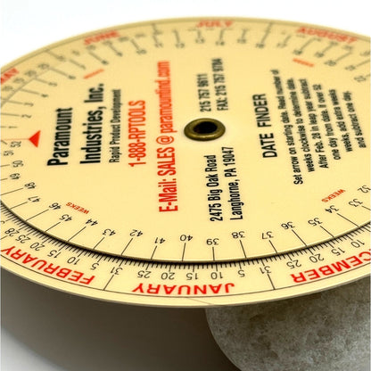 Vintage Dial Date Finder - Paramount Industries Langehorne PA 1996 Promotional