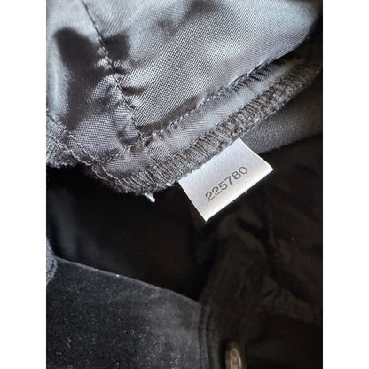 LOFT Black Velvet Marisa Dress Pants Stretchy Straight Leg Jeans Womens 10 Luxe