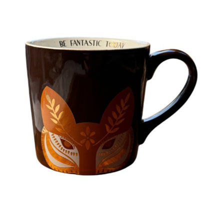 Charming Charlie Fox Coffee Mug Cup Be Fantastic Today Autumn Fall 15 oz 4825