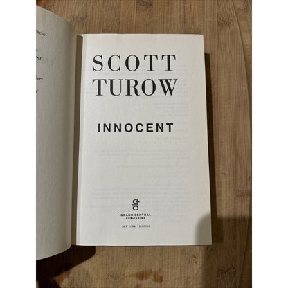 Innocent by Scott Turow HCDJ First Edition First Printing 2010 Vintage Mystery