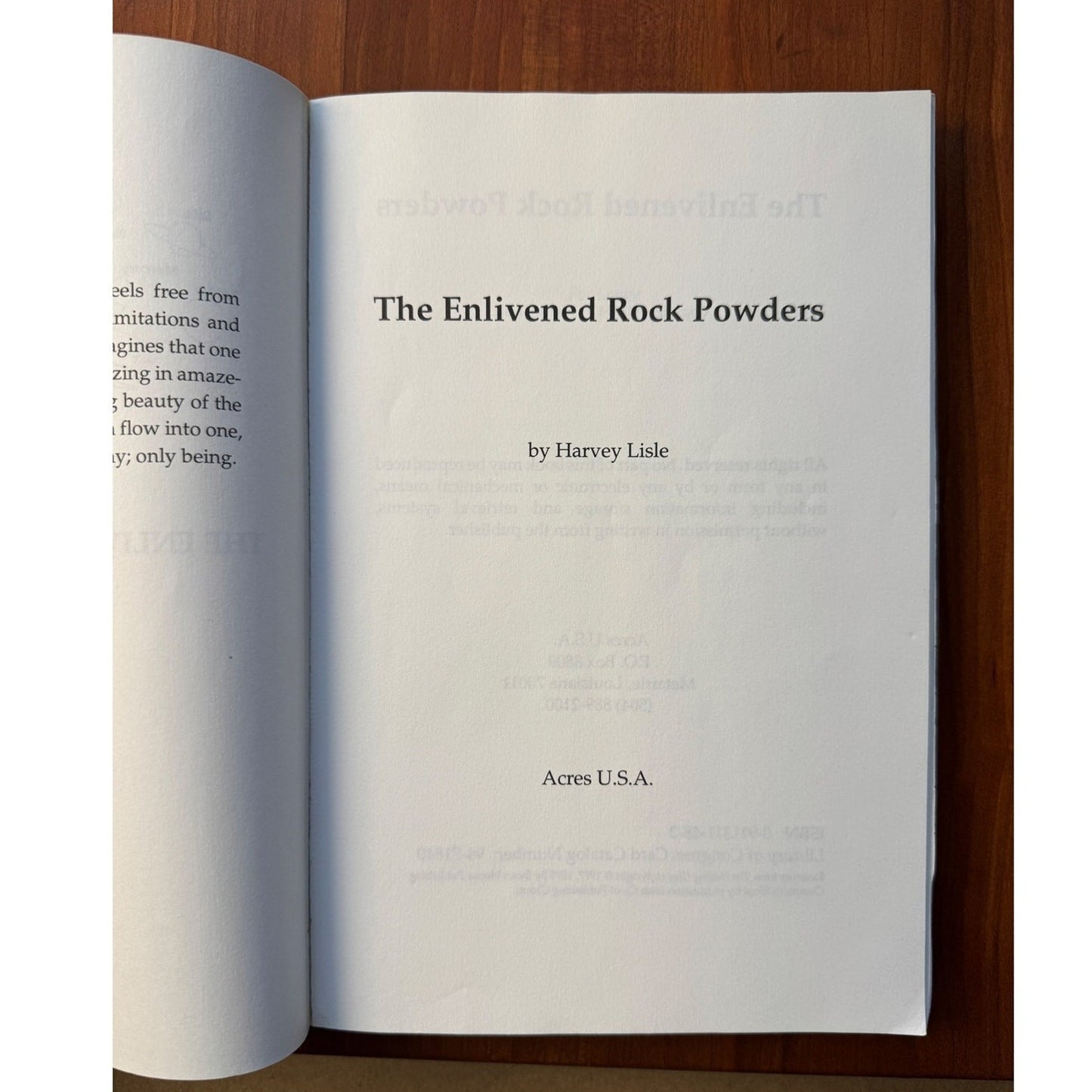 Enlivened Rock Powders by Harvey Lisle Organic Gardening Soil Biodynamic Farming