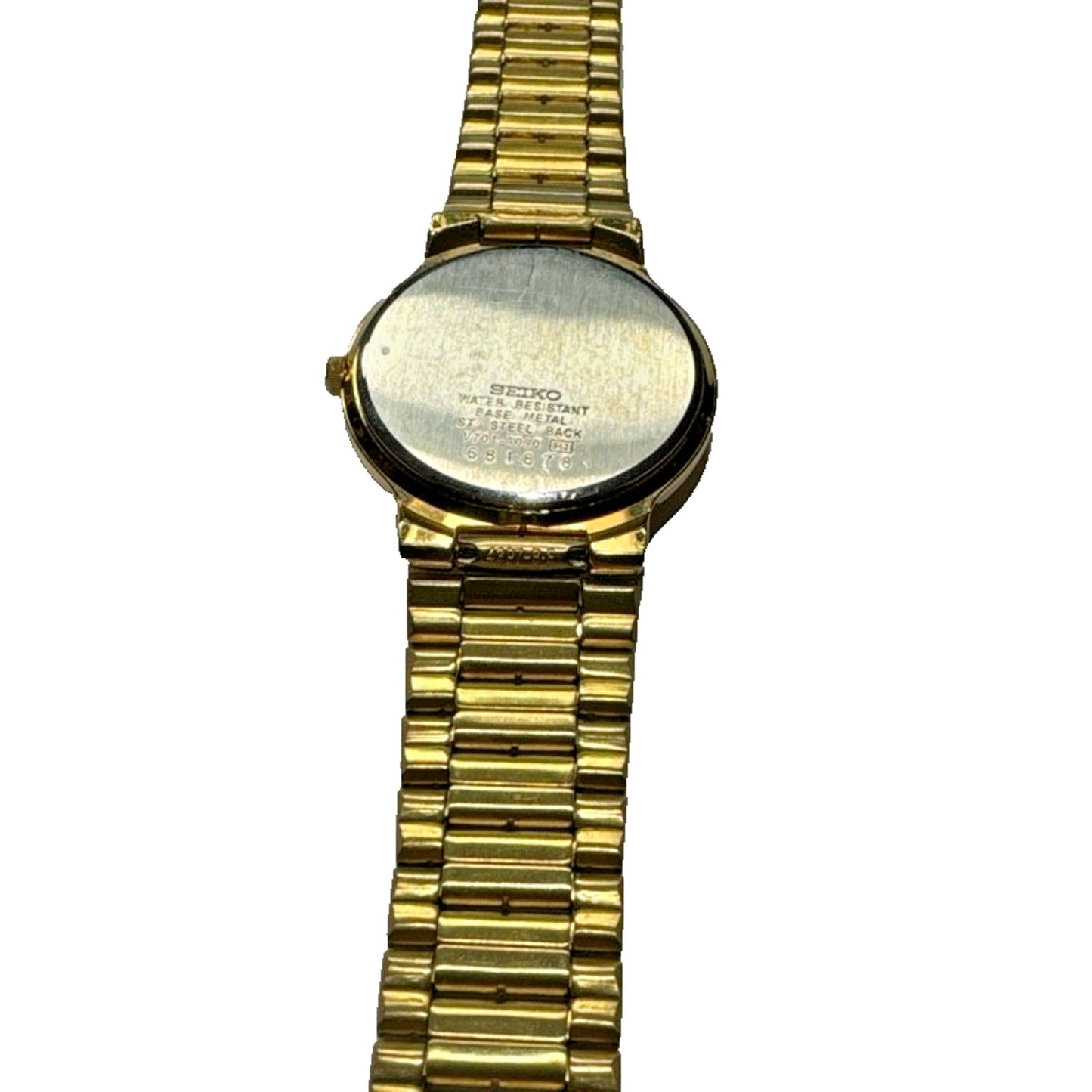 Seiko Vintage Men's Watch V701-A090 Vintage 43E0-BE Japan w New Battery Dust Bag