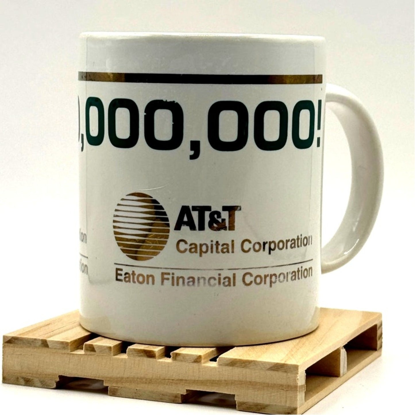 Vintage AT&T Company Merch Capital Corp 1 Million Milestone Mug Eaton Financial