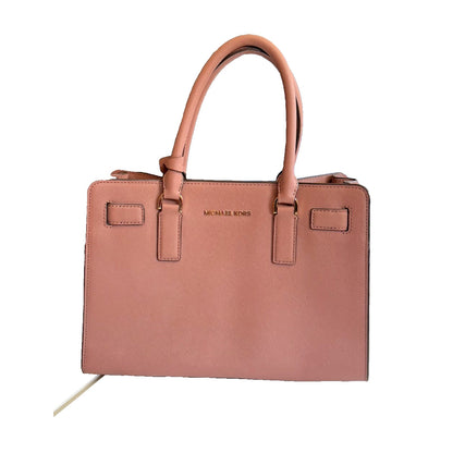 Michael Kors Dillon Satchel Shoulder Bag in Dark Dune Taupe Leather w Wallet