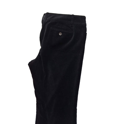 LOFT Black Velvet Marisa Dress Pants Stretchy Straight Leg Jeans Womens 10 Luxe