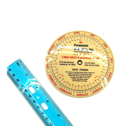 Vintage Dial Date Finder - Paramount Industries Langehorne PA 1996 Promotional