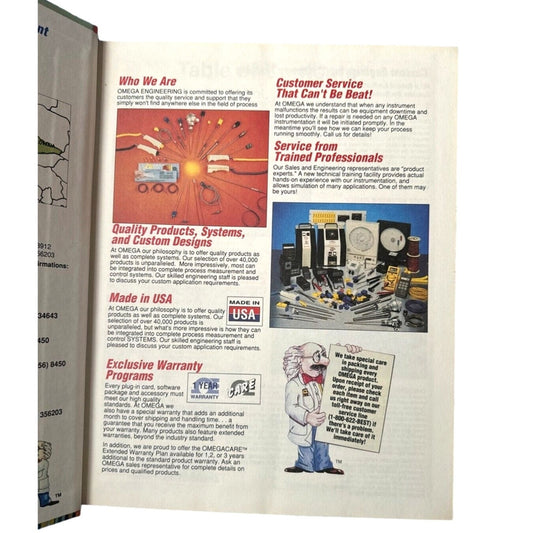 Omega Technologies Temperature 1992 Handbook Volume 28 Hardcover