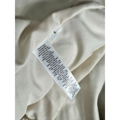 Teddy Coat LOFT Womens XL Fleece Funnel Neck Zipper in Ivory Cream