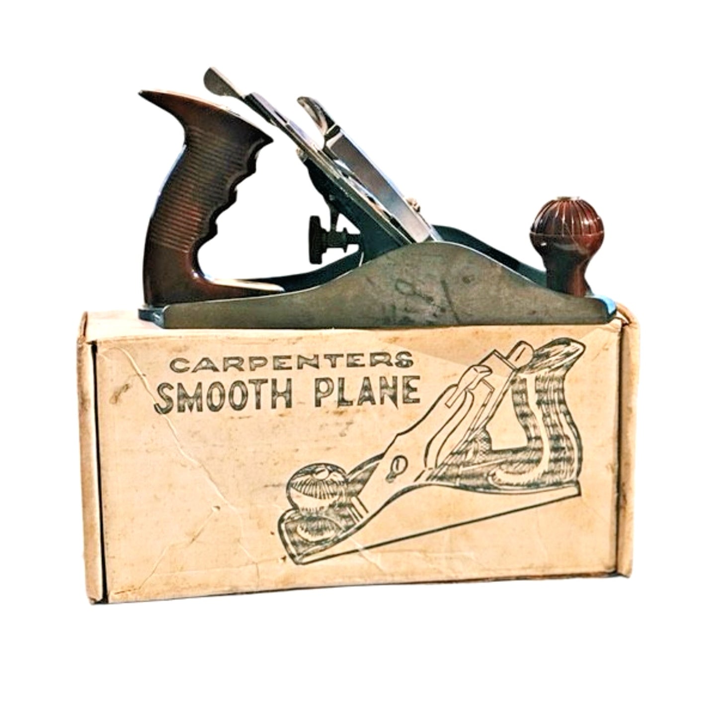 Vintage Plane Buck Bros. No. C-4 Carpenters Smoothing Hand Tool w Original Box