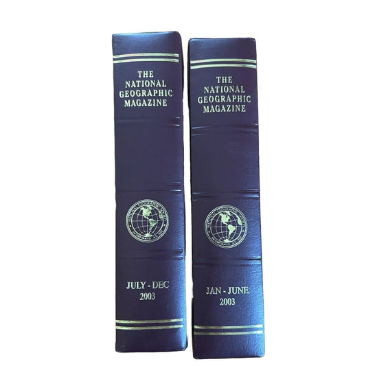 Complete 2003 National Geographic Magazine Set – 12 Issues in Cases + 2 Maps!