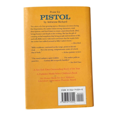 The Pistol - Adrienne Richard 1969 Rare 1st Ed 6th print Western Adventure HCDJ