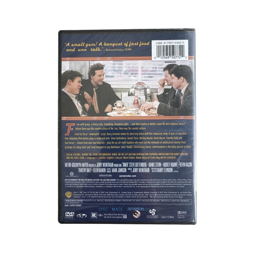 Diner Movie DVD (1982) Factory Seal - Kevin Bacon Ellen Barkin Steve Guttenberg