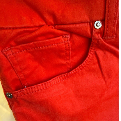 Chico's So Slimming Girlfriend Ankle Pants - Bright Red Chico Size 3 (Large)