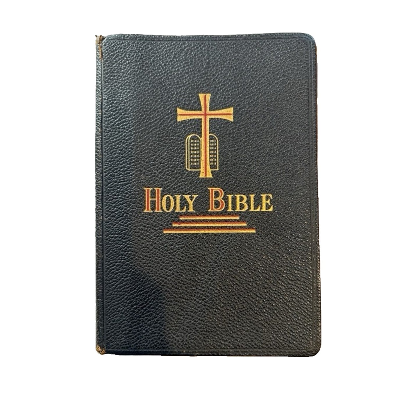 Vintage 1954 Holy Bible Hardcover New Catholic Edition Illustrated