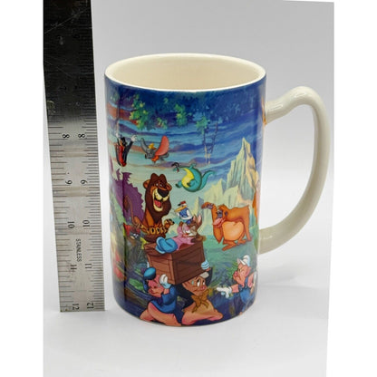 Disney Animal Kingdom Mug Mickey Goofy Pluto Tarzan Park Exclusive Vintage Rare