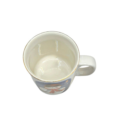 Vintage Snowman Mug - Elaine Thompson 1997 Gold Edge Excellent Condition