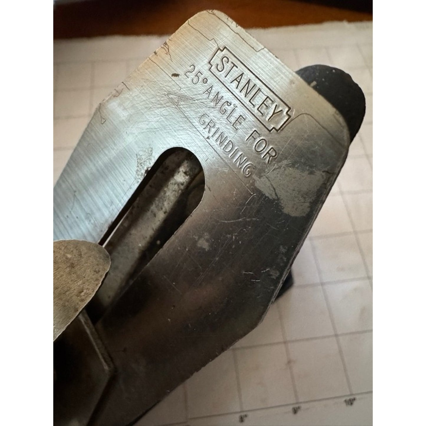 Vintage Stanley Handyman H1204 Bench Plane 9” Made in USA Wood Tote & Knob