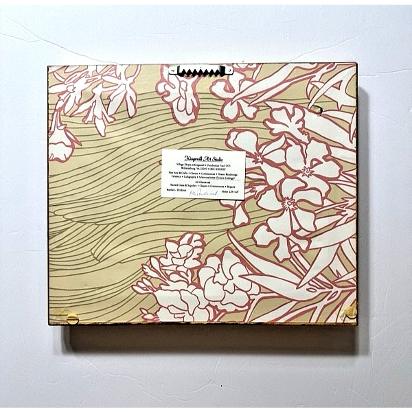 Vintage Old Silhouette Art Martha George Washington Portraits Signed Perdrisat