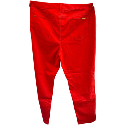 Chico's So Slimming Girlfriend Ankle Pants - Bright Red Chico Size 3 (Large)