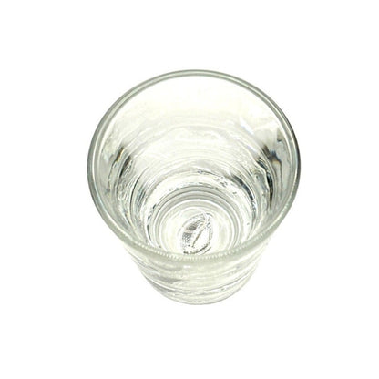 Set of 4 Football Shot Glasses with 3D Football Shape in Glass Bottom