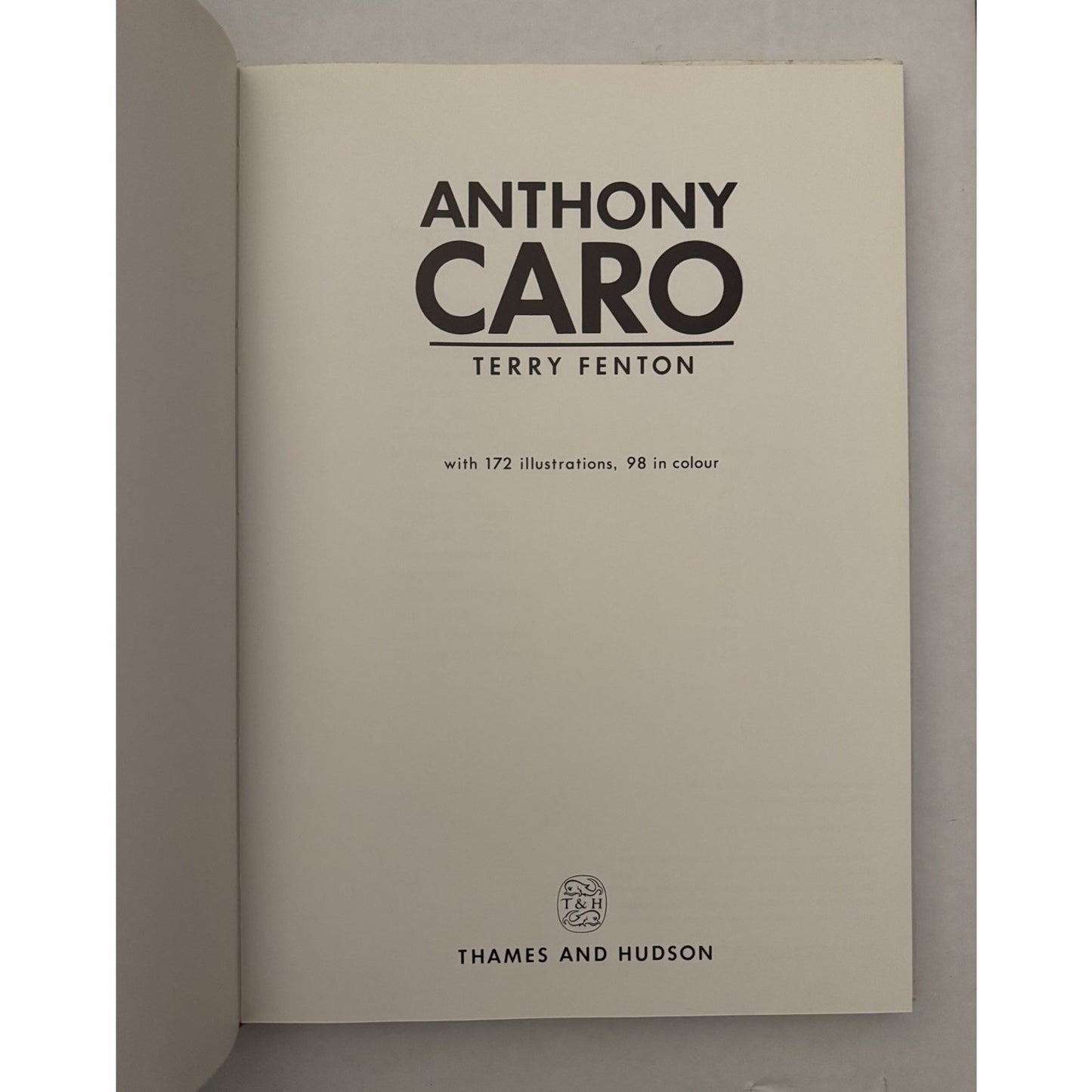 Anthony Caro Sculpture Art Book Photography by Terry Fenton 1986 Thames & Hudson