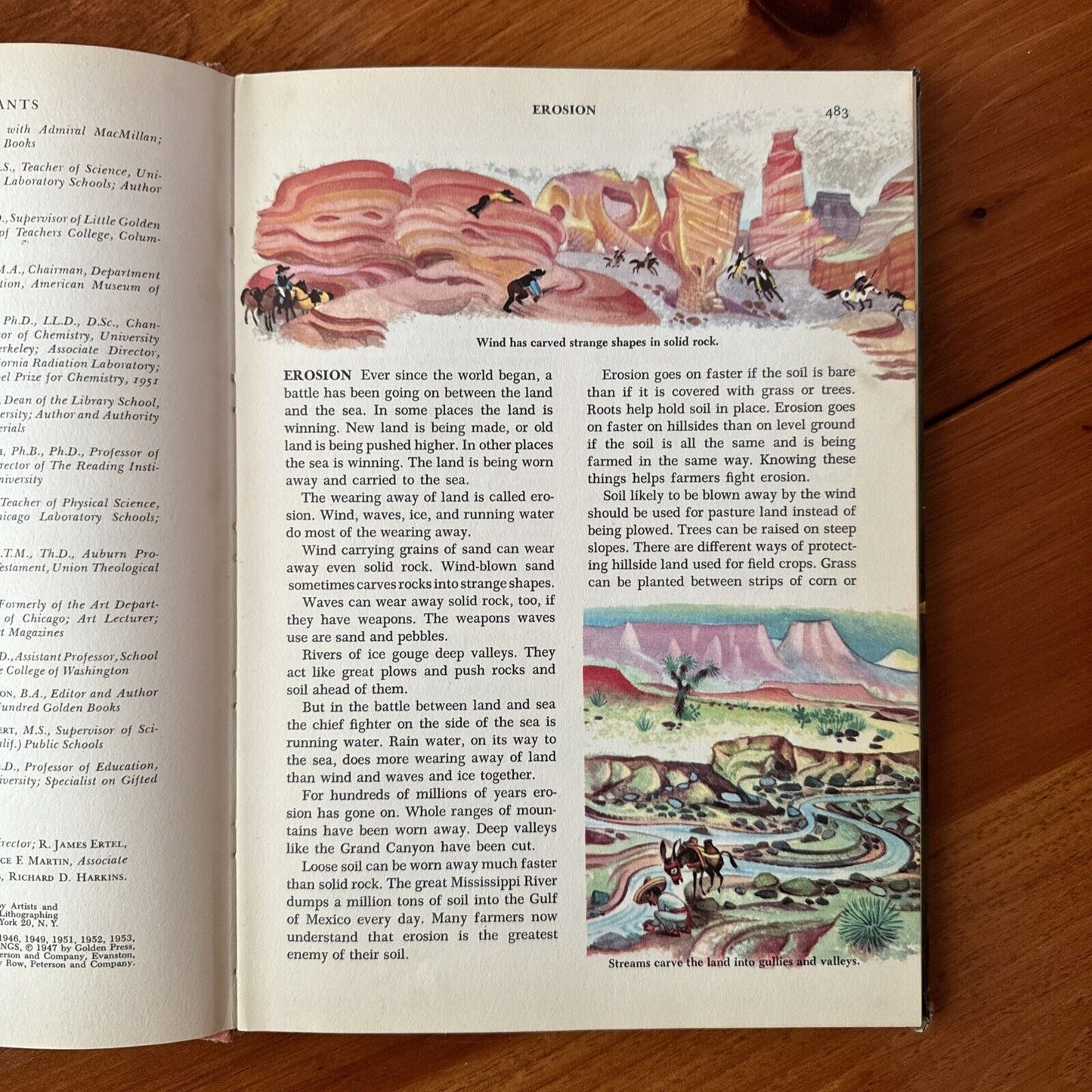 1960 Golden Book Encyclopedia Book 6 - Erosion to Geysers, HC by Bertha Parker