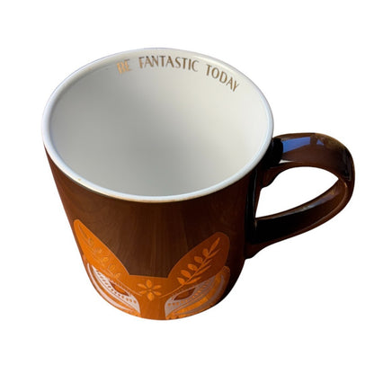 Charming Charlie Fox Coffee Mug Cup Be Fantastic Today Autumn Fall 15 oz 4825