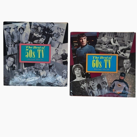 The Best of 50s TV & The Best of 60s TV by Michael McCall HCDJ 1992 - Set of 2