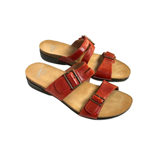 Dansko Red Rose Slide Sandals - Size 39 (US 8.5-9) - Worn Once, Excellent Condition