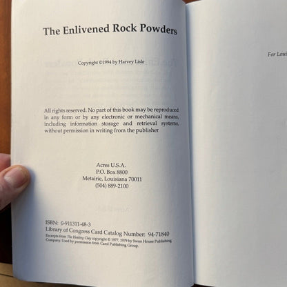 Enlivened Rock Powders by Harvey Lisle Organic Gardening Soil Biodynamic Farming