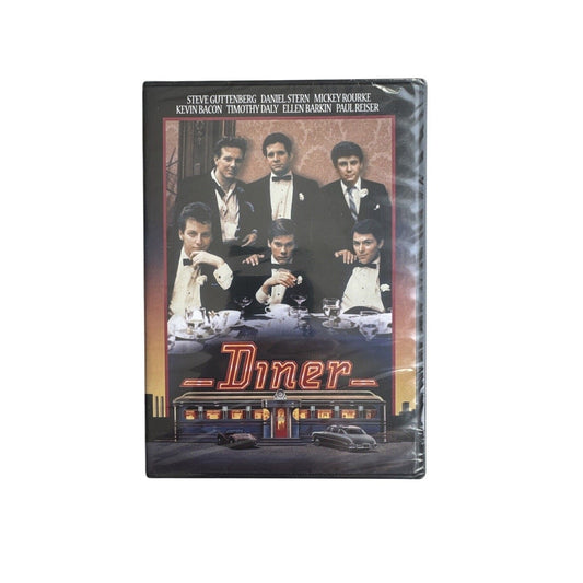 Diner Movie DVD (1982) Factory Seal - Kevin Bacon Ellen Barkin Steve Guttenberg