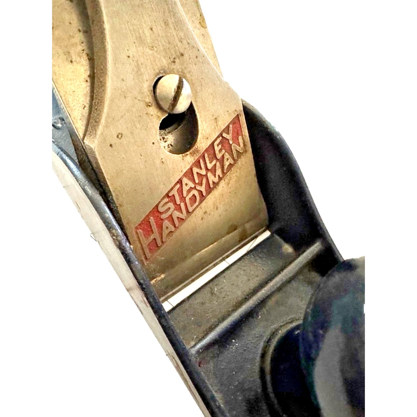 Vintage Stanley Handyman H1204 Bench Plane 9” Made in USA Wood Tote & Knob