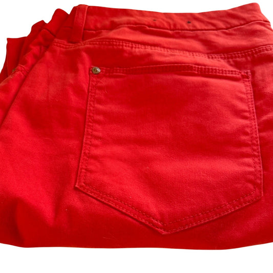 Chico's So Slimming Girlfriend Ankle Pants - Bright Red Chico Size 3 (Large)