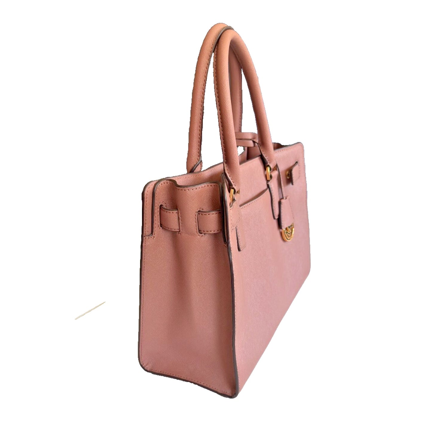 Michael Kors Dillon Satchel Shoulder Bag in Dark Dune Taupe Leather w Wallet